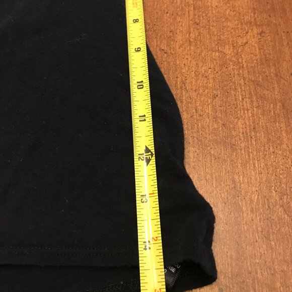 T Tahari Black Cap Sleeve Ruffle Neck Top - Picture 7 of 9